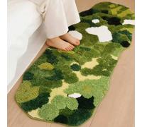 TY&WJ Alfombra Dormitorio De Bosque, Tapis Largo Y Grueso Antideslizante Tapis Shaggy Suave Y Peludo para Dormitorio Salón Tapete De Suelo,A,80x180cm(31x71in)