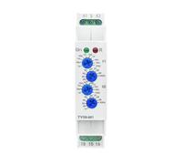 TY09-M1 M2 interruptor de relé temporizador retardo cíclico SPDT 220V 16A AC/DC12V-240V 50/60Hz 01s-100 días 2SPDT Din Rail(TY09-M1 AC230V)