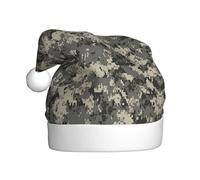 TYANG Ejército Impresión de camuflaje digital Papá Noel sombrero Navidad decorado sombrero banda Santa Claus