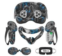 Tyasoleil Accesorios para Meta Quest 3S Xbox Edition - Funda de silicona con agarre controlador, VR Shell, Face Cover, Protección de Lentes (Phantom)