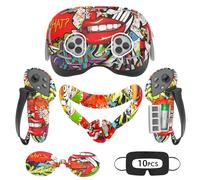 Tyasoleil Accesorios para Oculus Quest 3S, juego de fundas de silicona para Meta Quest 3S Xbox Edition, incluye funda de cuero para agarre de controlador, cubierta de carcasa de realidad virtual