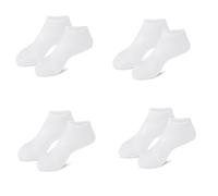 Tyatocepy 4 pares de calcetines hidratantes de silicona antidesgarros para todo el pie, protección contra el secado del talón, calcetines de playa, color blanco, fáciles de usar