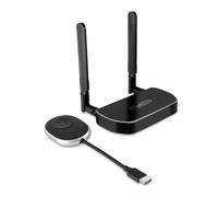 Tyatocepy 5G 4K InaláMbrico -Compatible Transmisor de VíDeo Receptor Extensor Kit de Pantalla Adaptador Dongle para TV Stick Monitor (1 Juego)