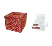 Tyatocepy Hucha de cumpleaños para regalos en efectivo, caja de regalo con tarjeta de pastel para y familia, color rojo, fácil instalación