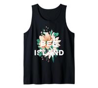 Tybee Island Diseño Floral Isla Tybee Georgia Flor Camiseta sin Mangas