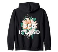 Tybee Island Diseño Floral Isla Tybee Georgia Flor Sudadera con Capucha