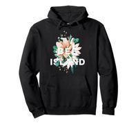 Tybee Island Diseño Floral Isla Tybee Georgia Flor Sudadera con Capucha