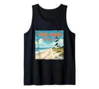 Tybee Island Georgia Faro Vintage Vacaciones en la Playa Camiseta sin Mangas