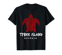 Tybee Island Georgia Tribal Sea Turtle Island Diseño Camiseta