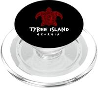 Tybee Island Georgia Tribal Sea Turtle Island Diseño PopSockets PopGrip para MagSafe