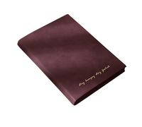 TYBGAU Boutique UK Cuaderno Empresarial A5 de Tapa Blanda, 260 Páginas, Papel Grueso de 100 G, Diseño Retro de Lámina Dorada, Planificador Mensual y Páginas A Rayas Diario(Wine red)