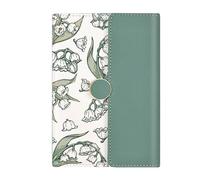 TYBGAU Boutique UK Cuaderno grueso de tapa blanda, diario artístico con cierre magnético de metal, 256 páginas, papel beige de 80 g, espacio entre líneas de 9 mm Diario(Donker Blauw)