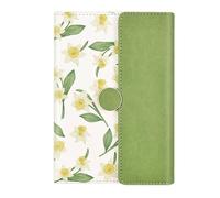 TYBGAU Boutique UK Cuaderno grueso de tapa blanda, diario artístico con cierre magnético de metal, 256 páginas, papel beige de 80 g, espacio entre líneas de 9 mm Diario(Groen)