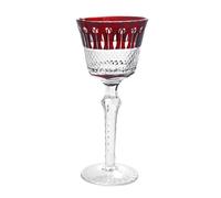 TYBGAU Boutique UK Flauta de champán de cristal de colores tallada a mano de lujo, copa de cóctel con tallo elegante for regalo de cena fina for fiesta de boda(Rot)