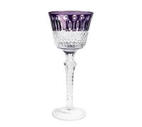 TYBGAU Boutique UK Flauta de champán de cristal de colores tallada a mano de lujo, copa de cóctel con tallo elegante for regalo de cena fina for fiesta de boda(Lila)