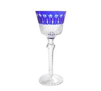 TYBGAU Boutique UK Flauta de champán de cristal de colores tallada a mano de lujo, copa de cóctel con tallo elegante for regalo de cena fina for fiesta de boda(Blu)