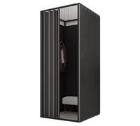 TYBGAU Boutique UK Un Vestuario portátil e Independiente con Cortinas Opacas duraderas. for Eventos al Aire Libre, centros comerciales y más. Vestidor(Noir,85x85x200cm)