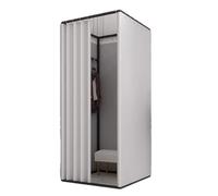 TYBGAU Boutique UK Un Vestuario portátil e Independiente con Cortinas Opacas duraderas. for Eventos al Aire Libre, centros comerciales y más. Vestidor(Grey,85x85x200cm)