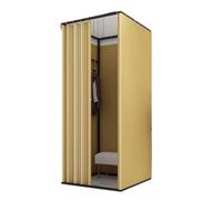 TYBGAU Boutique UK Un Vestuario portátil e Independiente con Cortinas Opacas duraderas. for Eventos al Aire Libre, centros comerciales y más. Vestidor(Geel,100x85x200cm)