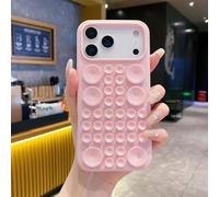 Tybiky Funda para iPhone 15 Plus con diseño de ventosa de silicona con ventosa, color puro, opaco, protección completa, antigolpes, carcasa de TPU