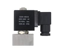 TYBOPHQJ 0~300 Bar-válvula solenoide de Alta presión de Acero Inoxidable válvula solenoide electromagnética 1/4 electroválvula AC 220v 24v 1 Uds(Orifice Size 1-BSP,DC12V)