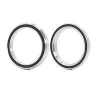 TYBOPHQJ Cubierta de rodamiento de Auriculares for Bicicleta 52H7, 52x40x7mm, 45/45 Grados, reparación de Piezas de rodamientos ACB cónicos Superiores e Inferiores de Acero Cromado