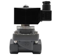 TYBOPHQJ Electroválvula anticorrosiva Normalmente Cerrada DN15-50, electroválvula eléctrica de Ahorro de energía con protección contra la corrosión de 0,1 a 6 Bar.(36895,NPT-AC 110V-UPVC)