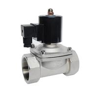 TYBOPHQJ Electroválvula de 2" Normalmente Cerrada, 24 V, 12 V, 220 V, 110 V, IP65, Impermeable, de Acero Inoxidable(G-110VAC-VITON-SEAL)