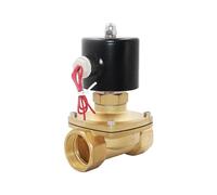 TYBOPHQJ Electroválvula eléctrica 1/4" 3/8" 1/2" 3/4" DN8/10/15/20/25/50 Normalmente Abierta Neumática for Agua Aceite Aire Gas 12V/24V/220V/110V(Dn10,DC12V)