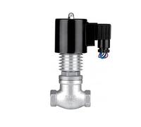 TYBOPHQJ Válvula Solenoide de Alta Temperatura DN15-DN65 con pistón AC220V 110V válvula solenoide Normalmente Cerrada for Vapor, líquido y Agua(NPT-24V,DN32)