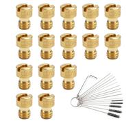 TYBYBB Juego de 15 boquillas para carburador, juego de boquillas principales M4, 40, 44, 46, 48, 50, 52, 54, 56, 58, 60, 65, 70, 75, 80, 85, compatible con carburador Bing, PWK, Dellorto, Puch, GY6