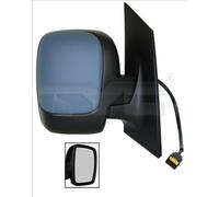 TYC 309-0185 Espejo retrovisor para ajuste elect. espejo & convexo & calefactable & con sensor de temperatura & abatible eléctricamente derecha