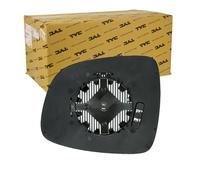 TYC 335-0015-1 Cristal de espejo retrovisor exterior convexo calefactable derecha Compatible con FIAT Sedici FY, SUZUKI SX4 EY, GY