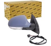 TYC 337-0139 Espejo retrovisor para ajuste elect. espejo convexo calefactable abatible eléctricamente con memoria derecha Compatible con VW Passat B6 Variant 3C5 Passat B6 Sedán 3C2