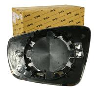 TYC 337-0184-1 Cristal de espejo retrovisor exterior asférico calefactable izquierda Compatible con VW Polo V Hatchback 6R1, 6C1 up! Hatchback 121, 122, BL1, BL2, BL3, 123, SKODA E-CITIGO NE1