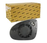 TYC 337-0268-1 Cristal de espejo retrovisor exterior asférico calefactable izquierda Compatible con VW Touareg 7P5, 7P6