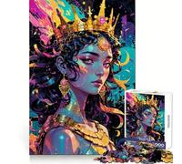 Tyche︰ Reina Cósmica del Destino Rompecabezas de 1000 Piezas para Adultos Mejora la Memoria Pasatiempo Tranquilo Corte de Calidad Bonito Regalo (38x52cm)