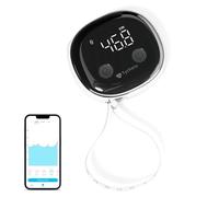 Tychesy Cinta métrica inteligente para pérdida de peso, cinta métrica digital Bluetooth con aplicación para medición corporal y ganancia muscular, pantalla LED transparente, recargable por USB-C