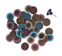 TYCIONG 36 Discos de Lijado de 2 Pulgadas, Discos Acondicionadores con Bloqueo de Rodillo de de 1/4 de Pulgada, para Amoladora Troqueladora de Aleación de Acero Inoxidable de Metal