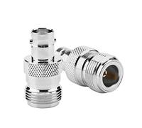 TYCIONG Adaptador Coaxial de Conector RF, 2 uds., Tipo N Hembra a BNC Hembra, Convertidor de Prueba para Conexión RF