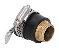 TYCIONG Adaptador de Conector de Grifo de Goma y Latón con Rosca de 1/2 Pulgada, Adecuado para Riego de Flores y Cultivos