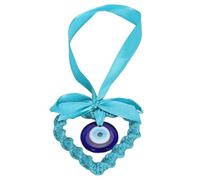TYCIONG Adorno de Ojo Azul Tejido Artesanal Silencioso para Decoración de Ventana de Pared de Espejo Retrovisor de Coche (Azul)