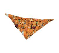 TYCIONG Bandanas para Perros de Halloween Bufanda de Poliéster Suave Prevención de Goteo para Perros y Gatos Cuello Ajustable Talla S