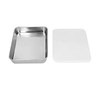 TYCIONG Bandeja para Hornear Antiadherente de Acero Inoxidable, Cubierta Plana Profunda Pulida con Espejo para Herramientas de Horneado, Suministros de Cocina (S 62x50cm/24,41x19,69 pulgadas)