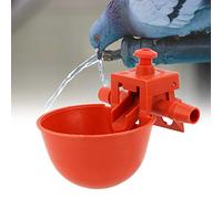 TYCIONG Bebedero para Aves de Corral y Pollo, Tazón de Agua Duradero, Taza para una Herramienta Práctica para Beber para Varias Aves de Corral, Material ABS Rojo, 10 Uds.