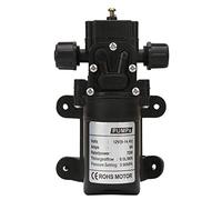 TYCIONG Bomba de Agua Autocebante de Alta Presión Bomba de Diafragma Eléctrica de 70 W para Aumentar el Caudal de 6 L/min - Negro DC 12 V - Aplicable para Jardinería Doméstica