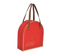 TYCIONG Caja de Regalo para el Día de San Valentín, Caja de Embalaje Duradera con Cadena de Luces para Aniversario, Color Rojo, 8,1x7,7x2,8 Pulgadas