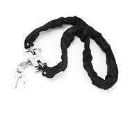 TYCIONG Candado de Bicicleta Negro, Cadena Antirrobo Resistente a la Corrosión de Tela Oxford de Acero para Accesorios de Bicicleta de 39,8 Pulgadas