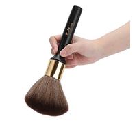 TYCIONG Cepillo de Peluquería, Plumero de Lana de Fibra de para Salón, Barbería, Largo de Madera, Plumero Facial para Cuello (Negro)