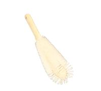 TYCIONG Cepillo para Botellas con Largo de Madera, Cabezal de Cepillo Exquisito en Forma de L para Limpieza de Tazas, Amplia Aplicabilidad, Madera, 30cm